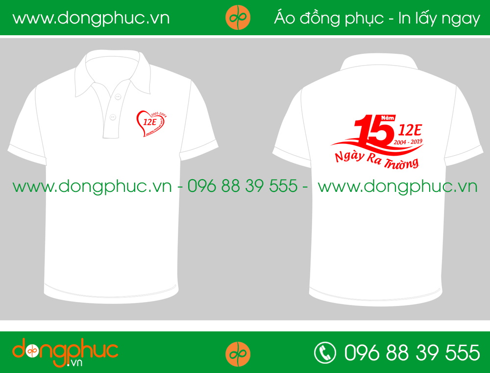 Áo phông đồng phục Lớp 12E